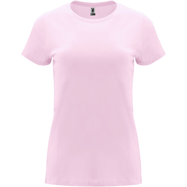 T-shirt a maniche corte da donna Capri - Rosa chiaro / 3XL