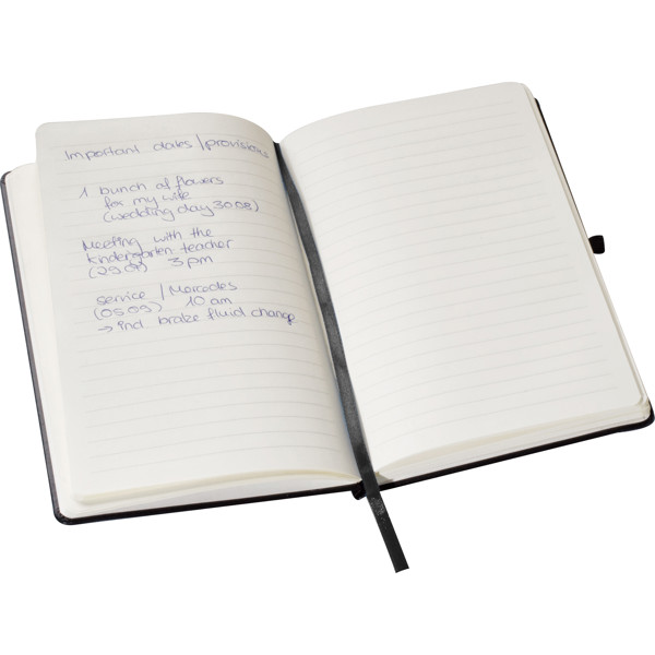 Black A5 notebook SCARLETT - Black