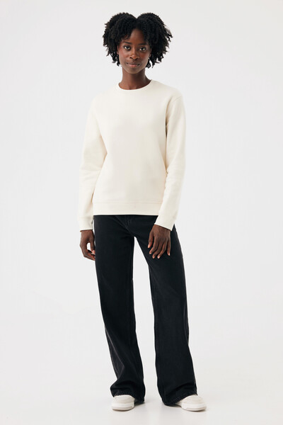 Mikina IQONIQ Torla z recyklované bavlny - Natural Raw / 4XL