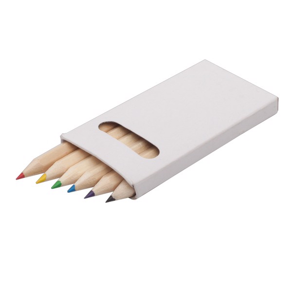 Crayon set 9cm - White