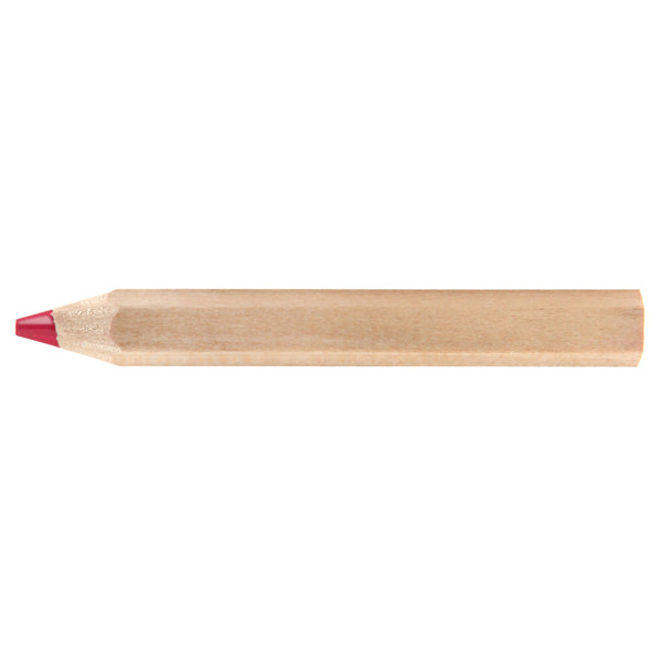 colored jumbo pencils, incl. all around printing, set of 6, - Natural - Natural