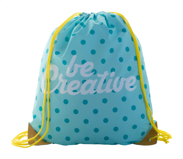 Sac à cordon personnalisé CreaDraw Plus - Jaune / Blanc