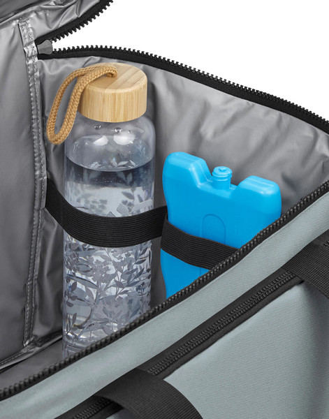 Recycled Large Cooler Shoulder Bag - Black / ONE SIZE