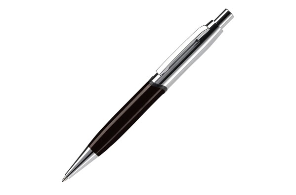 Nautilus ball pen metal - Black / Silver