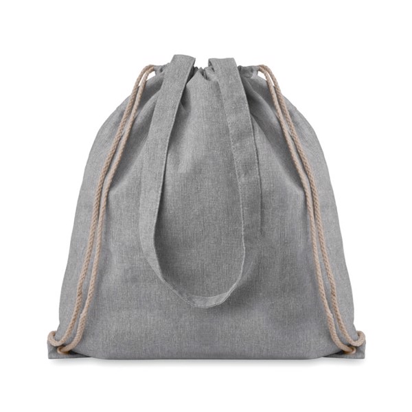 140gr/m² recycled fabric bag Moira Duo - Grey