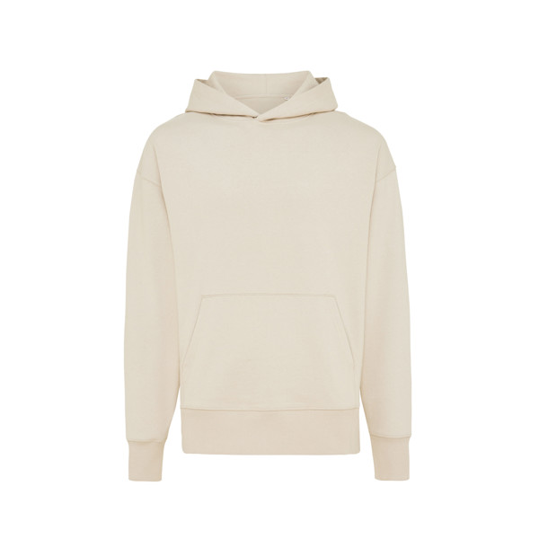 Mikina s kapucí Iqoniq Yoho relaxed fit z recykl. bavlny - Natural Raw / XXS