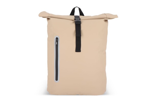 Sac à dos à enroulement 20L en R-PET 600D enduit de PU - Ecru
