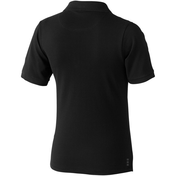 Calgary short sleeve women's polo - Solid Black / L