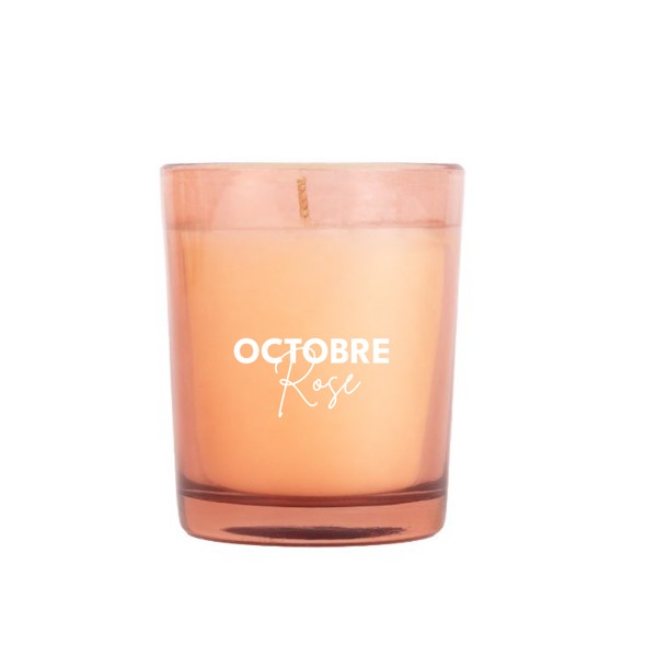 Bougie - Rose + impression