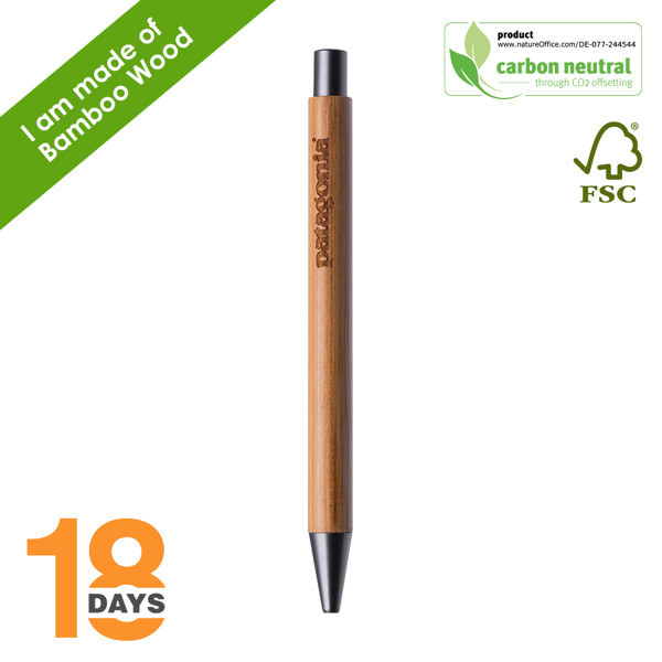 Noclip Bamboo Ball Pen / Bois De Bambou - / Gris Foncé-