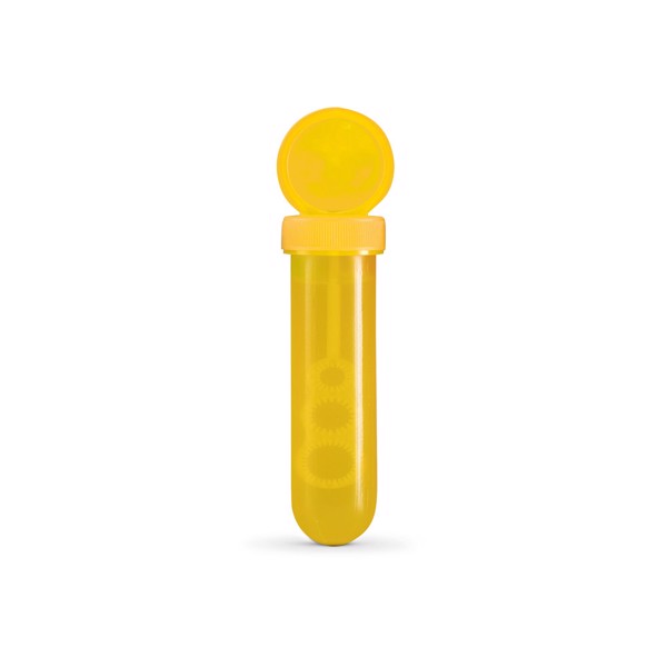 BUBBLY. Tubo de bolas de sabão em PP - Amarelo