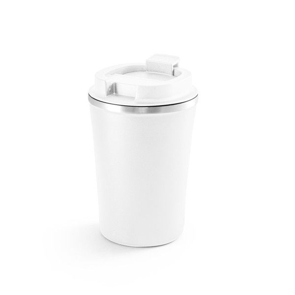 PHELPS. Stainless steel and PP travel cup 470 mL - White