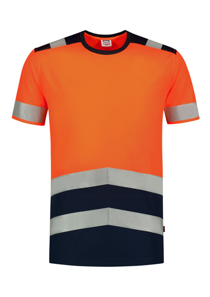 Tričko Unisex Tricorp T-Shirt High Vis Bicolor - Fluorescenčná Oranžová / 3XL