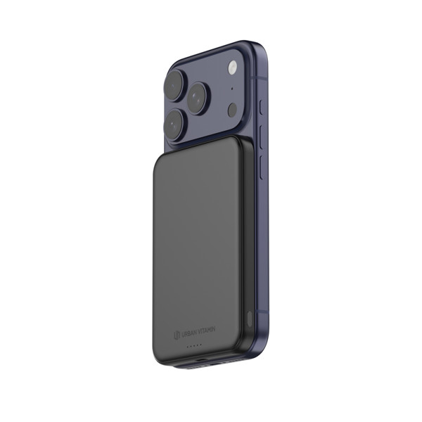 Powerbanka Qi2.2 25W Urban Vitamin Pomona 5000mAh - Černá