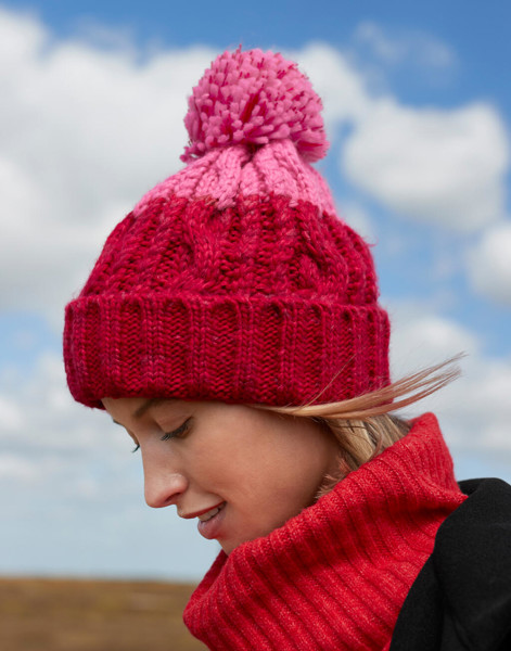 Apres Beanie - Classic Red / True Pink / ONE SIZE