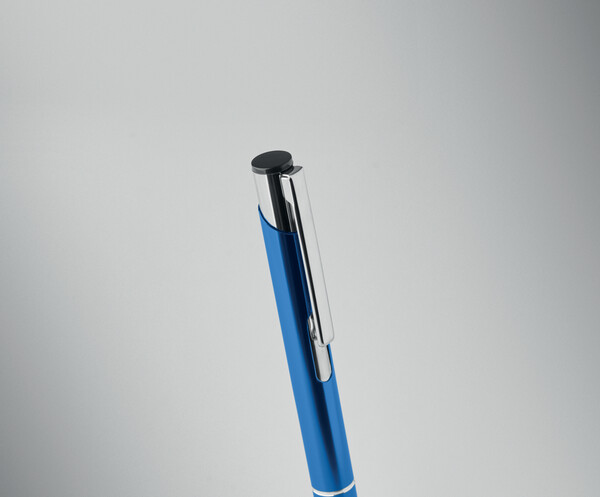 Stylo à bille en alu recyclé Bern - Bleu Royal