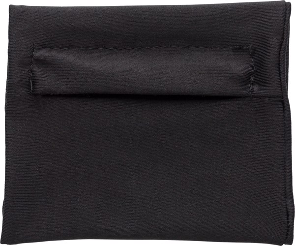 Polyester (200 gr/m²) wrist wallet - Black
