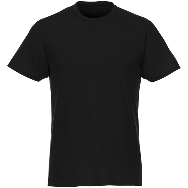 Camiseta de manga corta de material reciclado GRS de hombre "Jade" - Negro intenso / XS
