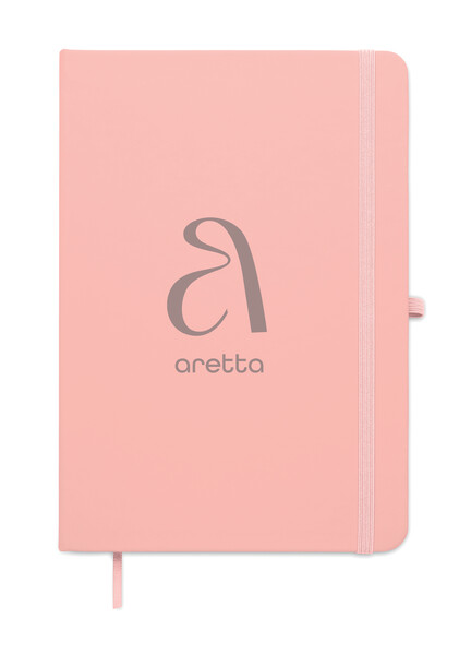 A5 recycled PU notebook Arcoloop - Baby Pink