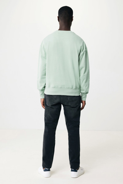 Mikina Iqoniq Kruger relaxed fit z recykl. bavlny - Iceberg Green / M