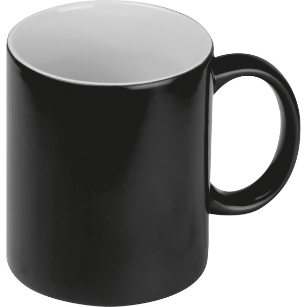 Colour changing mug JACOPO - Black