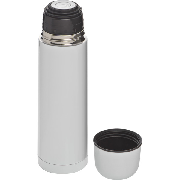 Stainless steel thermal flask JACOB - White
