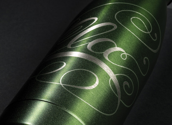 Celobarevná termo lahev z RCS recyklované oceli 500ml - Zelená
