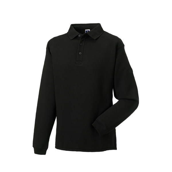 Sweatshirt Polo Resistente De Trabalho 300G - 80% Algodão/ 20% Poliéster - Preto / S