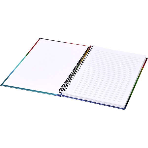 Wire-o A5 notebook hard cover - White / Solid Black