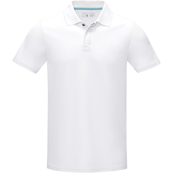 Graphite short sleeve men’s organic polo - White / S