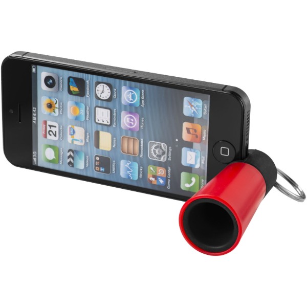 Sonic amplifier and smartphone stand - Red