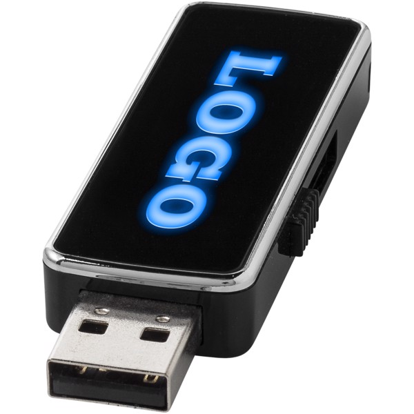 Clé USB Lighten Up - Noir / Bleu / 16GB