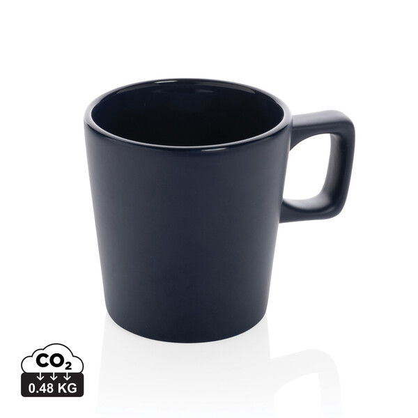 Mug 300ml en céramique au design moderne - Bleu Marine