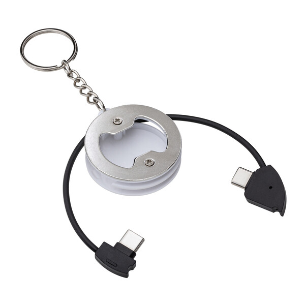 2 in 1 Cable de charge EVERETTE II - blanc