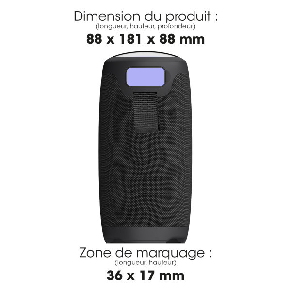 NISHIN - ENCEINTE BLUETOOTH 10W NOIRE