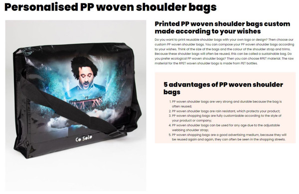 PP & Non-voven bags - custom made
