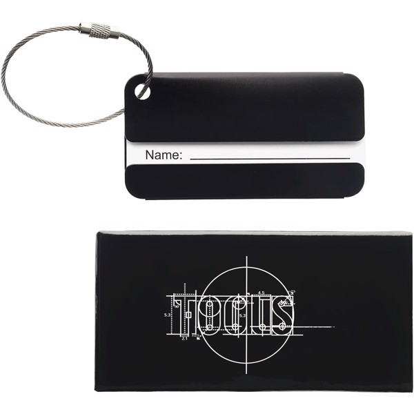 Traveler luggage tag - Black