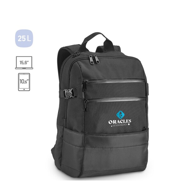 ZIPPERS BPACK. Ruksak za laptop 15'6'' od 300D poliester i 840D žakard