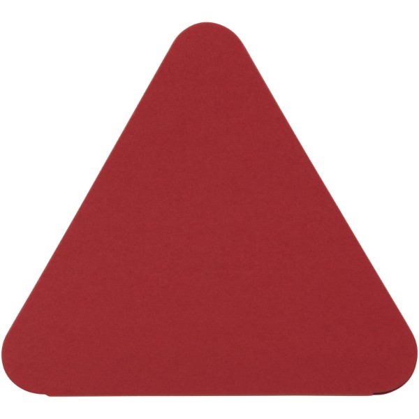 Samolepící štítky ve tvaru trojúhelníku - Červená s efektem námrazy