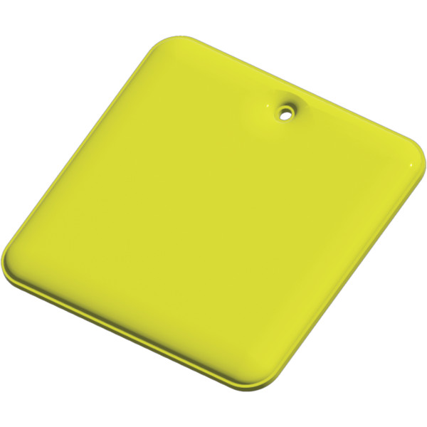 Pendente refletor de PVC quadrado RFX™ - Amarelo neón