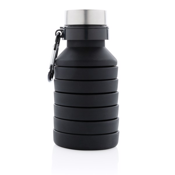 Xd Collection collapsible silicone bottle, 550ml - Black