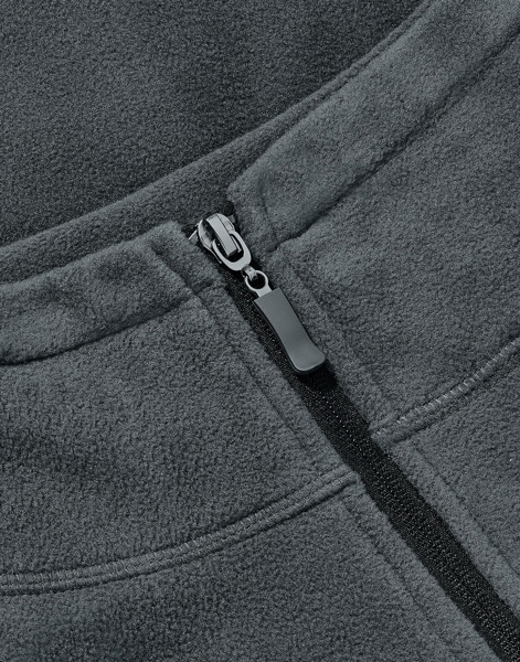 Signature Tagless Microfleece Full Zip Women - Dark Black / 2XL