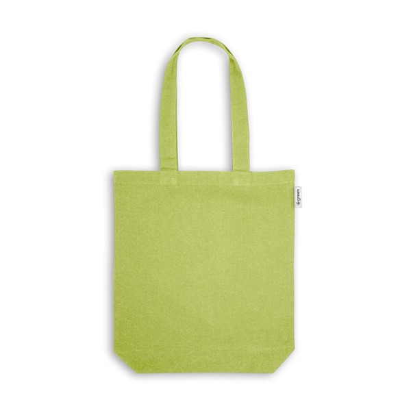 MERIDA. Taška (220 g/m²) z bavlny (50 %), recyklované bavlny (30 %) a polyesteru (20 % rPET) - Světle Zelená