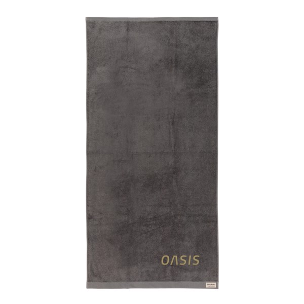 Serviette bain 70x140cm Ukiyo Sakura AWARE™ Made in Europe - Antracite