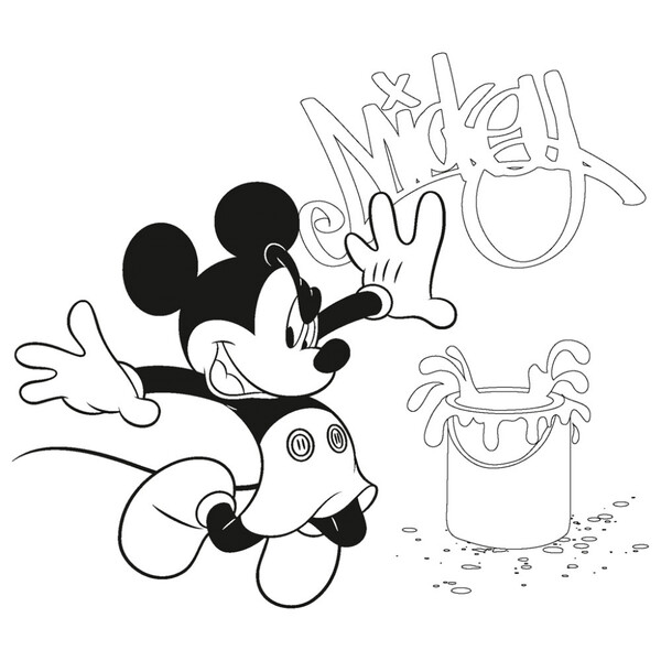 Poznámkový Kalendár Mickey Mouse – Diy: Maľovankový Kalendár, 30 x 30 cm