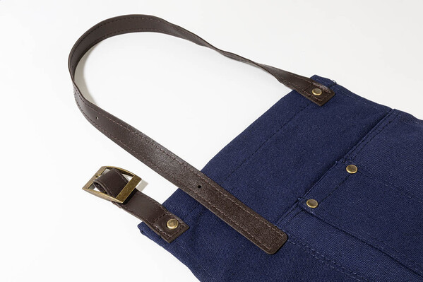 Tablier de cuisine en coton James - Bleu Foncé