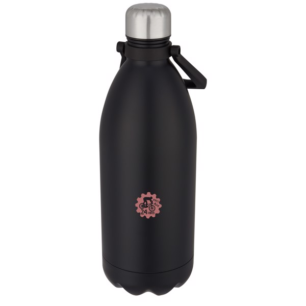 Bottiglia Cove in acciaio inossidabile da 1,5 l con isolamento sottovuoto - Nero
