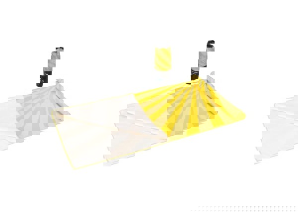 R-PET quick dry beach towel 100x180cm with pouch (200g/m²) sublimation - Yellow