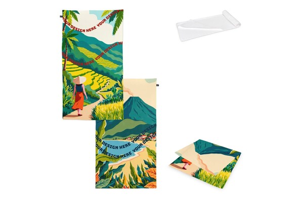 R-pet terry towel 100x180cm (300g/m²) sublimation