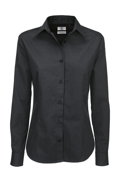 SharpLSL / Women Twill Shirt - Dark Grey / 3XL